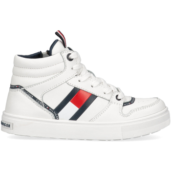 Scarpe Unisex bambino Sneakers Tommy Hilfiger T3B4-32066-0900100- Bianco