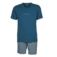 Abbigliamento Uomo Pigiami / camicie da notte Calvin Klein Jeans SHORT SET Marine