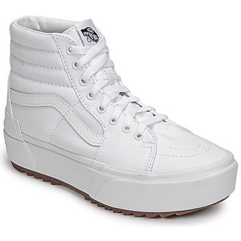 Scarpe Donna Sneakers alte Vans SK8-Hi Stacked Bianco