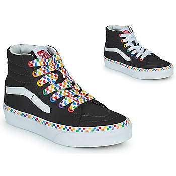 Scarpe Bambina Sneakers alte Vans SK8-Hi Nero / Multicolore