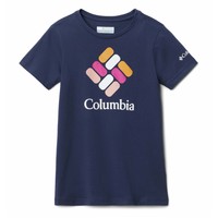 Abbigliamento Bambina T-shirt maniche corte Columbia MISSION LAKE SS GRAPHIC SHIRT Marine