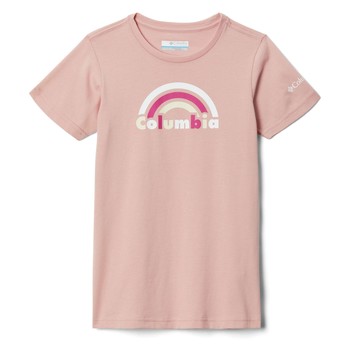 Abbigliamento Bambina T-shirt maniche corte Columbia MISSION LAKE SS GRAPHIC SHIRT Rosa