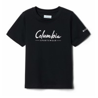 Abbigliamento Bambino T-shirt maniche corte Columbia VALLEY CREEK SS GRAPHIC SHIRT Nero