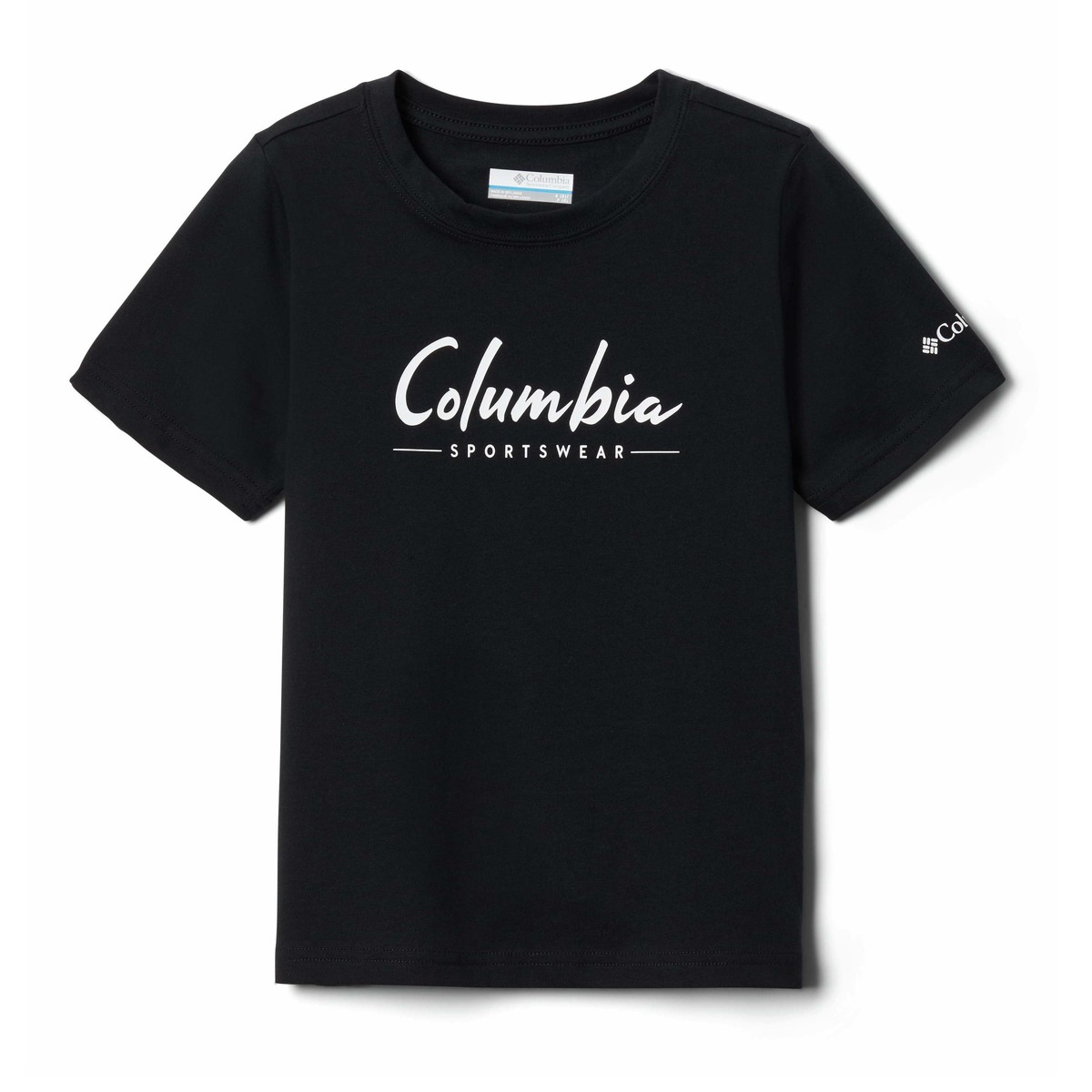 Abbigliamento Bambino T-shirt maniche corte Columbia VALLEY CREEK SS GRAPHIC SHIRT Nero