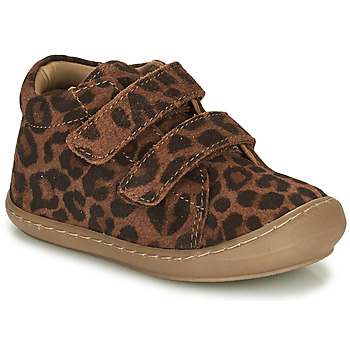 Scarpe Bambina Sneakers alte Citrouille et Compagnie NEW 64 Cognac / Leopard