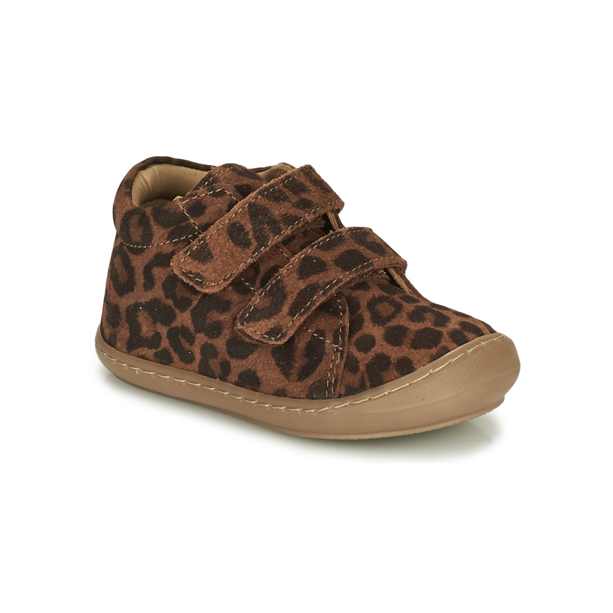 Scarpe Bambina Sneakers alte Citrouille et Compagnie JUKI Cognac / Leopard