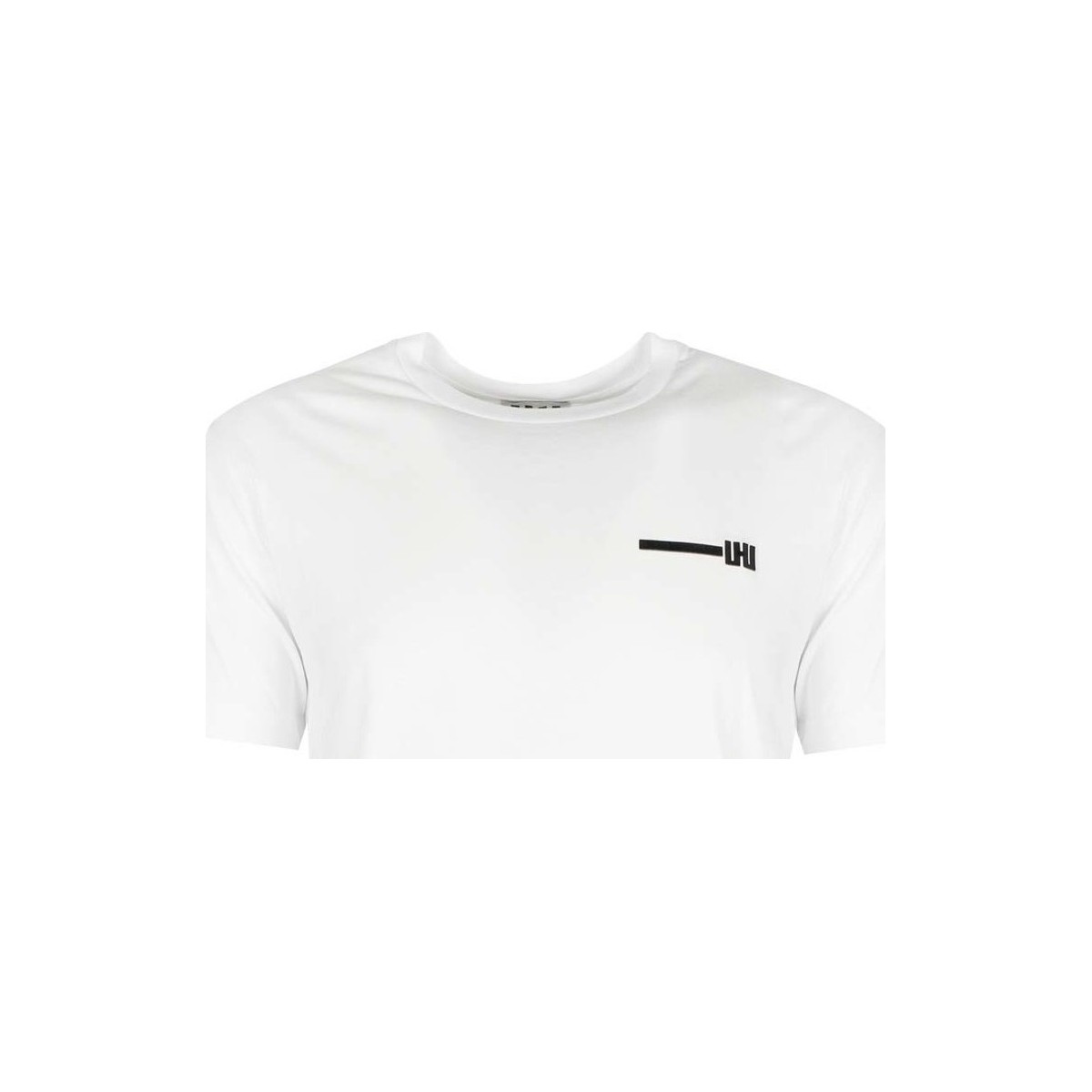 Abbigliamento Uomo T-shirt maniche corte Les Hommes UHT201 700P | Urzn Bianco