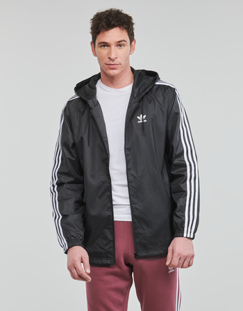 Abbigliamento Uomo giacca a vento adidas Originals 3-STRIPES WB Black