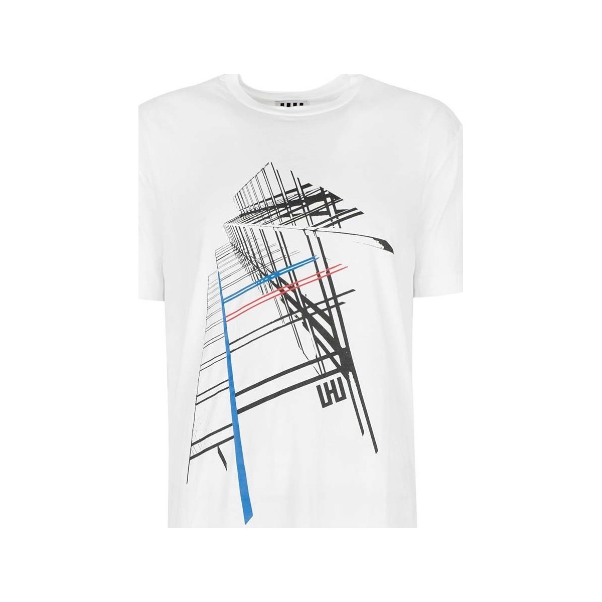 Abbigliamento Uomo T-shirt maniche corte Les Hommes URG820P UG814 | Oversized T-Shirt Bianco