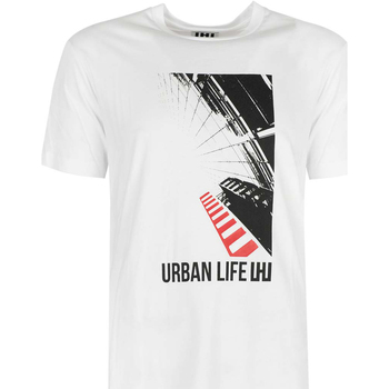 Abbigliamento Uomo T-shirt maniche corte Les Hommes URG800P UG816 | Urban Life LHU Bianco