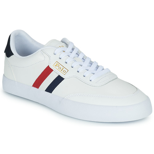 Scarpe Uomo Sneakers basse Polo Ralph Lauren COURT VLC-SNEAKERS-LOW TOP LACE Navy / Cream / Red
