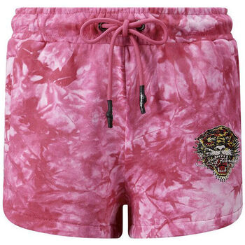 Abbigliamento Uomo Shorts / Bermuda Ed Hardy Los tigre runner short hot pink Rosa