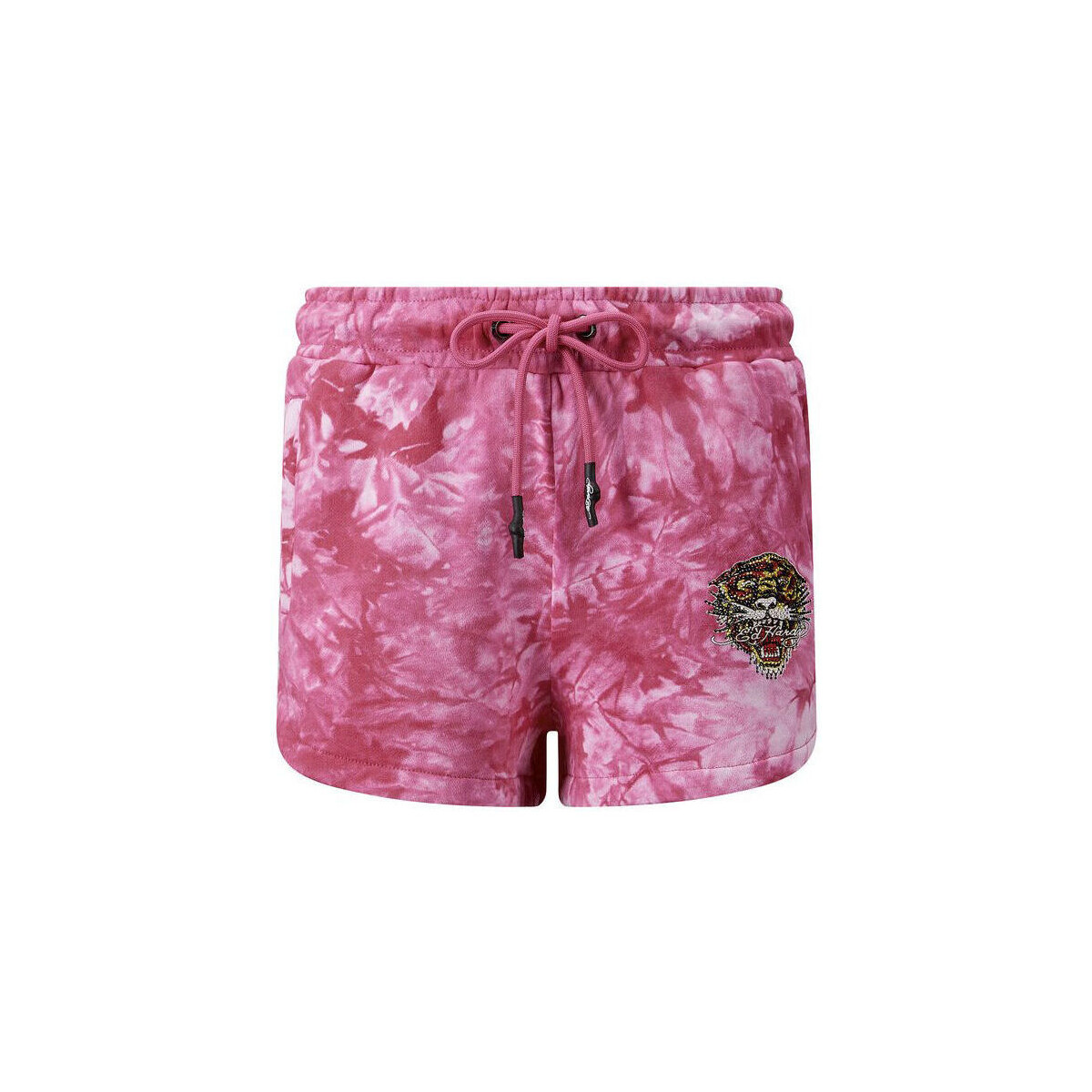 Abbigliamento Donna Shorts / Bermuda Ed Hardy Los tigre runner short hot pink Rosa