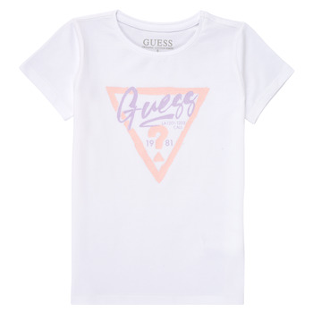 Abbigliamento Bambina T-shirt maniche corte Guess TREAS Bianco