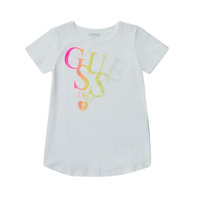 Abbigliamento Bambina T-shirt maniche corte Guess BRIANCO Bianco