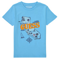 Abbigliamento Bambino T-shirt maniche corte Guess INESMI Blu