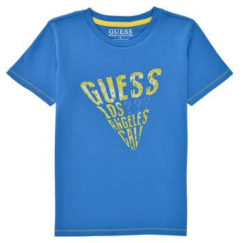 Abbigliamento Bambino T-shirt maniche corte Guess GEMEE Blu