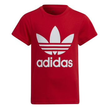 Abbigliamento Unisex bambino T-shirt maniche corte adidas Originals TREFOIL TEE Rosso