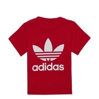 Abbigliamento Unisex bambino T-shirt maniche corte adidas Originals TREFOIL TEE Rosso