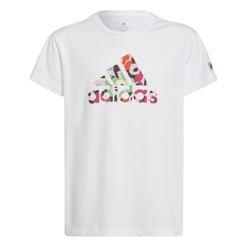 Abbigliamento Bambina T-shirt maniche corte Adidas Sportswear ELOISHA Bianco