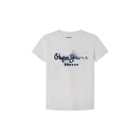 Abbigliamento Bambino T-shirt maniche corte Pepe jeans GOLDERS Bianco
