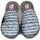 Scarpe Donna Pantofole Linea Comoda Pantofola Invernale Donna in Tessuto-6387 Grigio