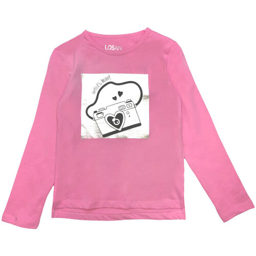 Abbigliamento Bambina T-shirts a maniche lunghe Losan 126-1206AL Rosa
