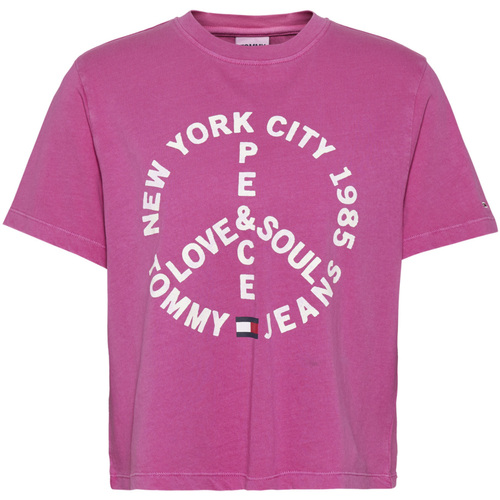 Abbigliamento Donna T-shirt & Polo Tommy Jeans DW0DW11282 Rosa