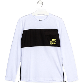 Abbigliamento Unisex bambino T-shirts a maniche lunghe Losan 123-1020AL Bianco