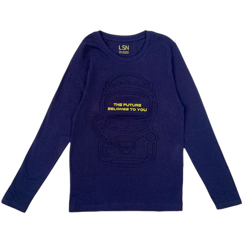 Abbigliamento Unisex bambino T-shirts a maniche lunghe Losan 123-1207AL Blu