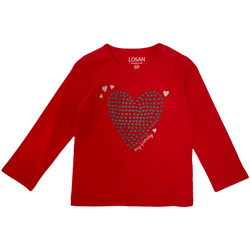 Abbigliamento Bambina T-shirts a maniche lunghe Losan 128-1202AL Rosso