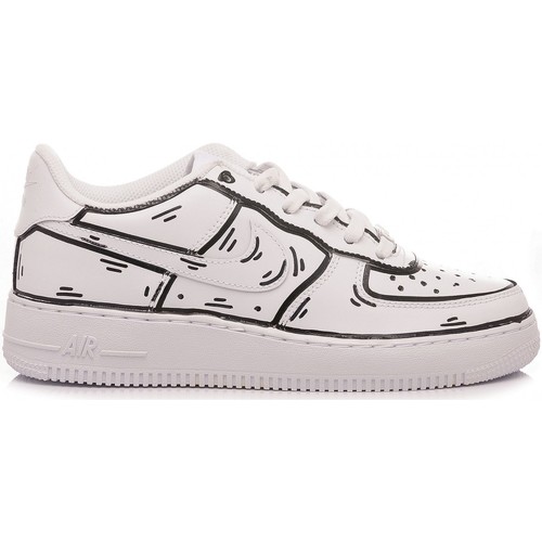 Scarpe Donna Sneakers Nike Sneakers Air Force Personalizzate Bianco