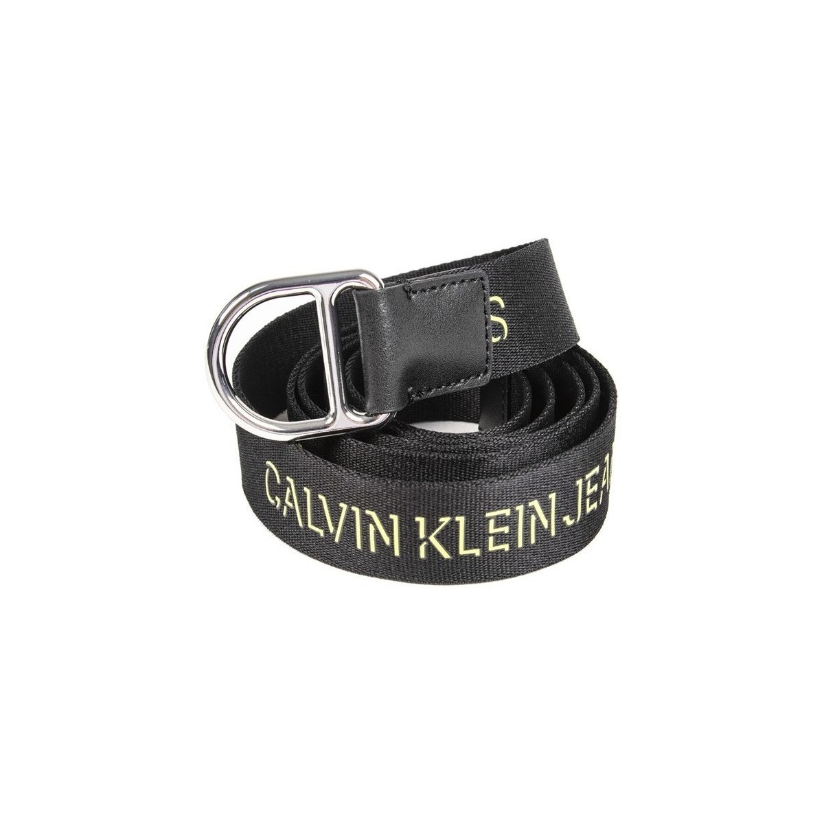 Accessori Donna Cinture Calvin Klein Jeans Slider D-Ring Cintura Nero