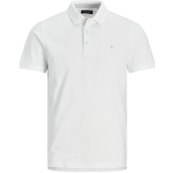 Abbigliamento Uomo T-shirt & Polo Jack & Jones 12136668 PAULOS-WHITE/TONAL/VAPO Bianco