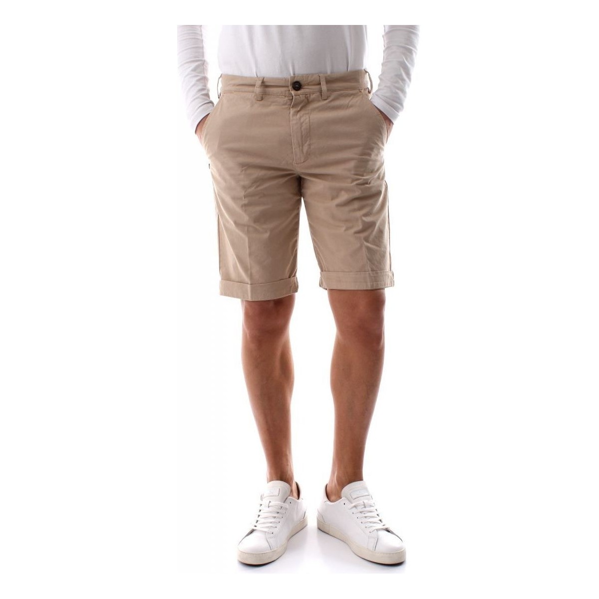 Abbigliamento Uomo Shorts / Bermuda 40weft SERGENTBE 1683 7031-W2103 BEIGE OXFORD Beige