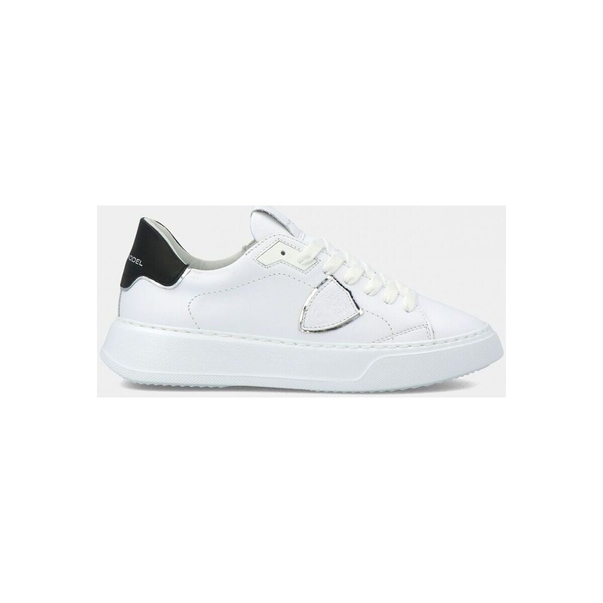 Scarpe Donna Sneakers Philippe Model BTLD V010 -TEMPLE-VEAU BLANC NOIR Bianco