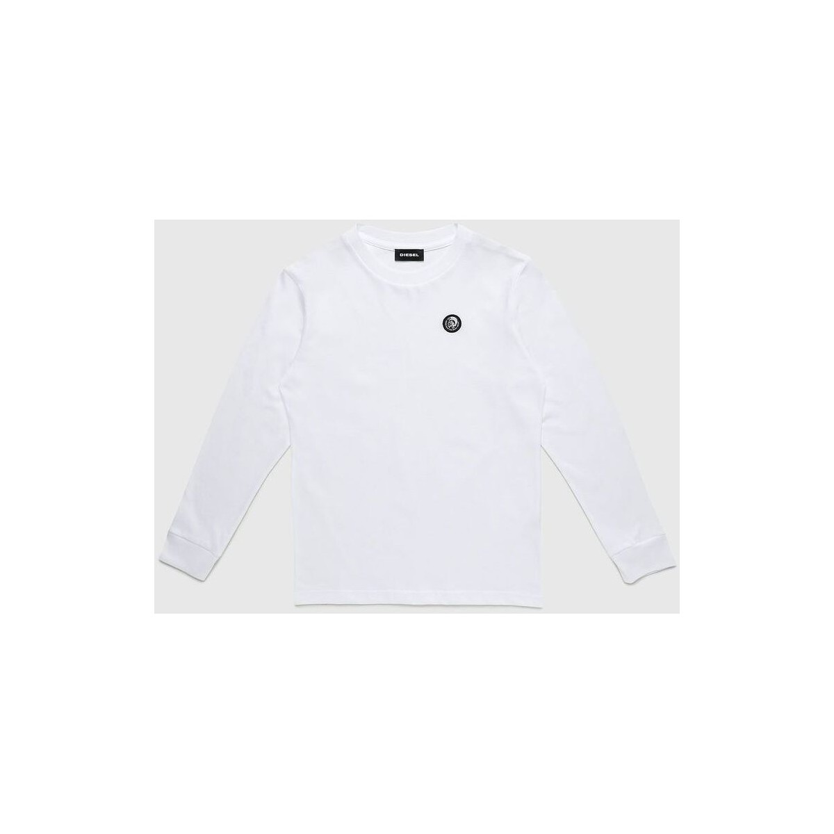 Abbigliamento Unisex bambino T-shirt & Polo Diesel 00J4YF 00YI9 TFREDDY ML-K100 WHITE Bianco