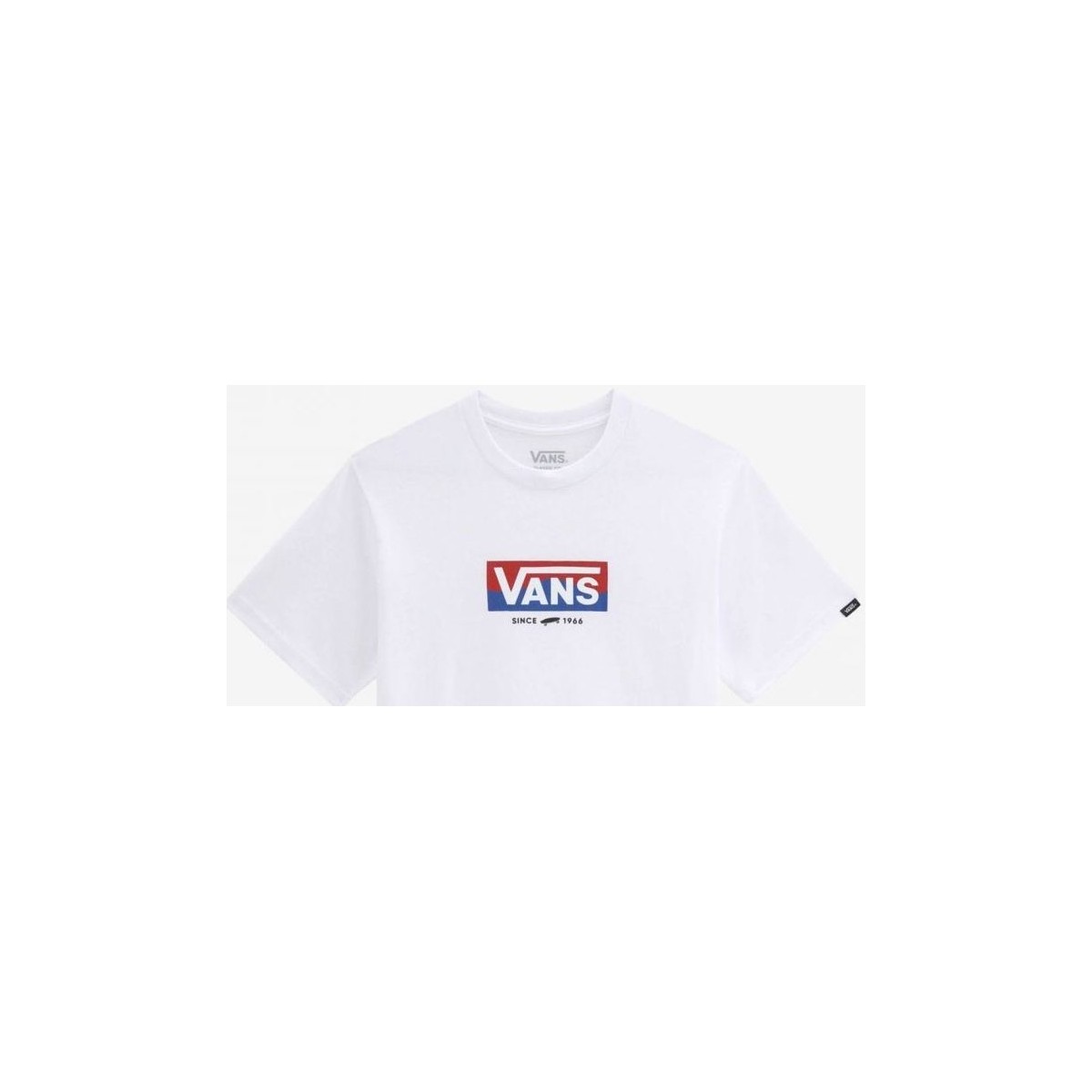 Abbigliamento Unisex bambino T-shirt & Polo Vans VN0A5FN6WHT1 EASY LOGO-WHITE Bianco