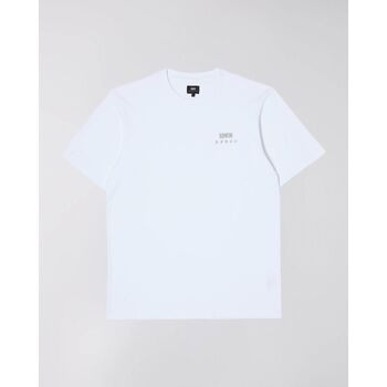 Abbigliamento Uomo T-shirt & Polo Edwin 45421MC000120 LOGO CHEST-WHITE Bianco