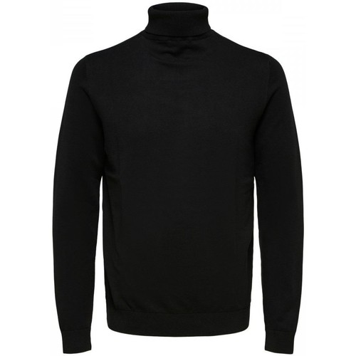 Abbigliamento Uomo Maglioni Selected 16074684 BERG ROLL-BLACK Nero