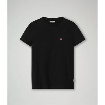 Abbigliamento Unisex bambino T-shirt & Polo Napapijri K SELIOS NA4EV2-0411 BLACK Nero