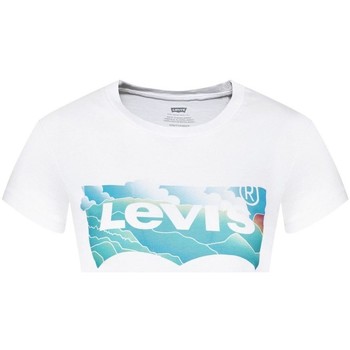 Abbigliamento Donna T-shirt maniche corte Levi's A0458 0004 GRAPHIC JORDIE-BW FILL CLOUDS Bianco