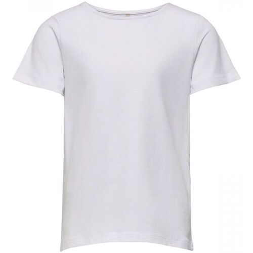 Abbigliamento Bambina T-shirt & Polo Only 15186322 LOVE-WHITE Bianco