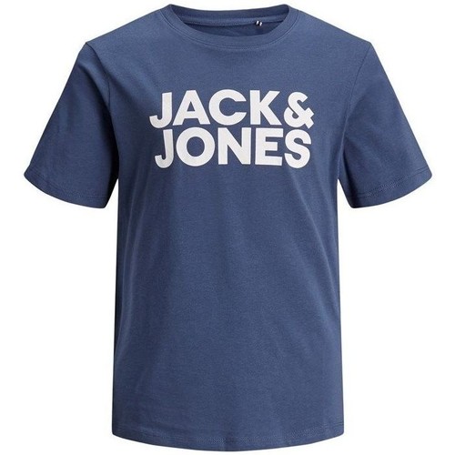 Abbigliamento Bambino T-shirt & Polo Jack & Jones 12152730 LOGO TEE-DENIM BLUE Blu
