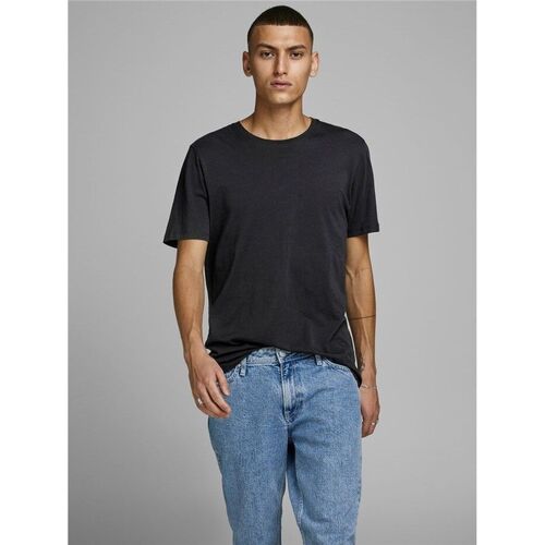 Abbigliamento Uomo T-shirt & Polo Jack & Jones 12156101 JJEORGANIC BASIC TEE-BLACK Nero