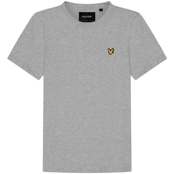 Abbigliamento Uomo T-shirt & Polo Lyle & Scott TS400V PLAIN T-SHIRT-D24 LIGHT GREY MARL Grigio