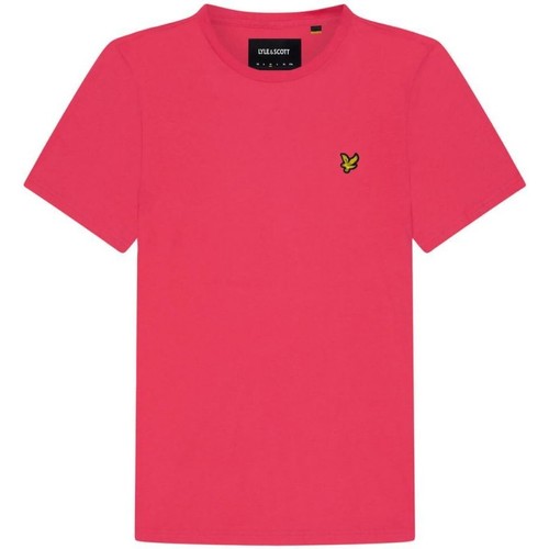 Abbigliamento Uomo T-shirt & Polo Lyle & Scott TS400V PLAIN T-SHIRT-Z91 GERANIUM PINK Rosa