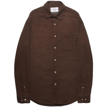 Abbigliamento Uomo Camicie maniche lunghe Portuguese Flannel Teca Shirt - Brown Marrone