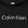Abbigliamento Bambina Felpe Calvin Klein Jeans INSTITUTIONAL SILVER LOGO HOODIE Nero