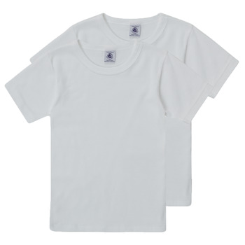 Abbigliamento Unisex bambino T-shirt maniche corte Petit Bateau TOM Bianco